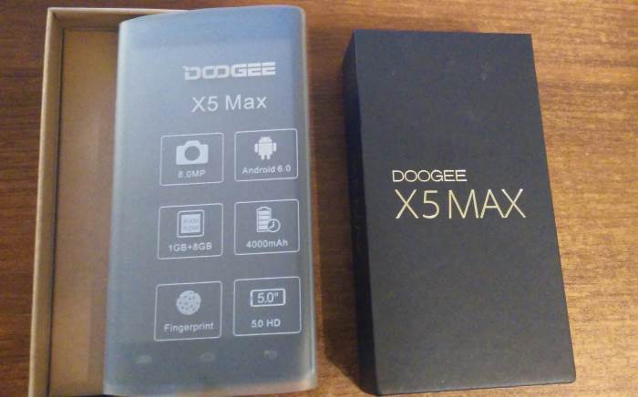 Смартфон DOOGEE X5 MAX